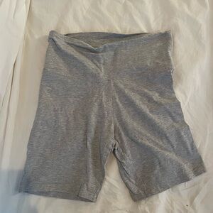 TNA Heather Gray Women's Bike Shorts